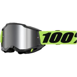   100% cross szemüveg ACCURI 2  GOGGLE  Neon Yellow / Mirrored Silver