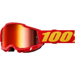 100% cross szemüveg ACCURI 2  GOGGLE  Red / Mirrored Red