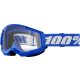 100% cross szemüveg Strata 2  GOGGLE Blue/Clear