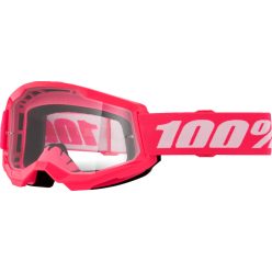 100% cross szemüveg Strata 2  GOGGLE Pink/Clear