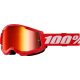 100% cross szemüveg Strata 2  GOGGLE  Red / Mirrored Red