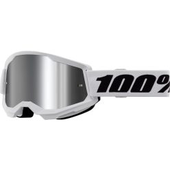   100% cross szemüveg Strata 2  GOGGLE  White / MIrrored Silver