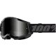 100% cross szemüveg Strata 2 Sand GOGGLE  Black / Smoke