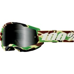 100% cross szemüveg Strata 2 Sand GOGGLE WAR CAMO / Smoke