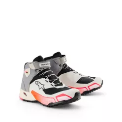   ALPINESTARS Stella CR-X Drystar NŐI MOTOROS CIPŐ | White/Mid Gray/Black/Diva Pink