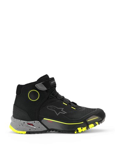 ALPINESTARS CR-X Drystar MOTOROS CIPŐ | Black/Gray/Fluo Yellow