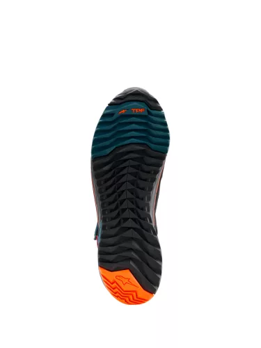 ALPINESTARS CR-X Drystar MOTOROS CIPŐ |  Black/Petrol/Orange Fluo