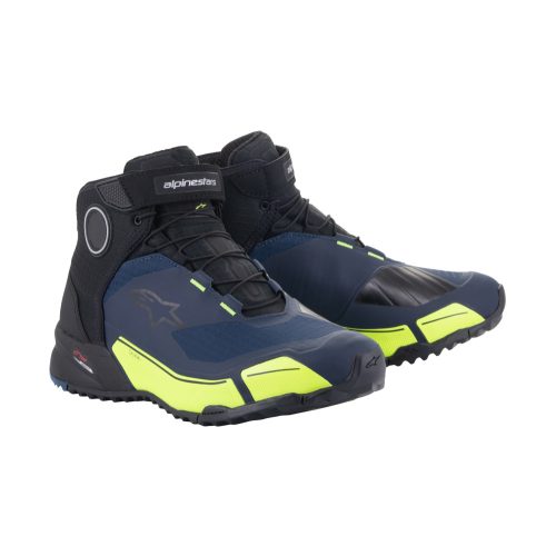 ALPINESTARS CR-X Drystar® motoros cipő | Black/blue/yellow