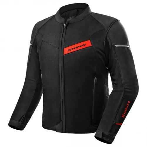 SHIMA X-MESH 2.0 Férfi motoros textil kabát | Black/fluo