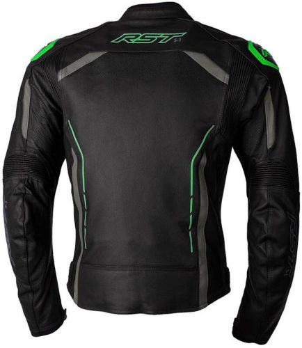 RST S1 CE férfi motoros bőrkabát | Black/Grey/Neon green