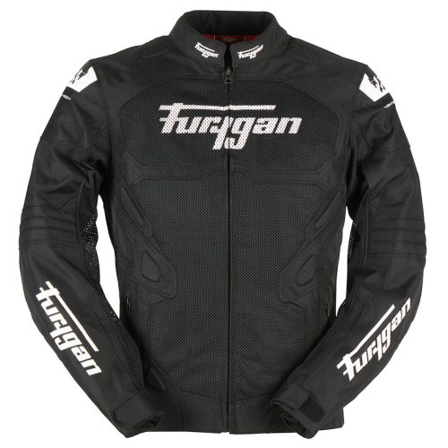 FURYGAN ATOM VENTED EVO Férfi motoros textil kabát | Black/White