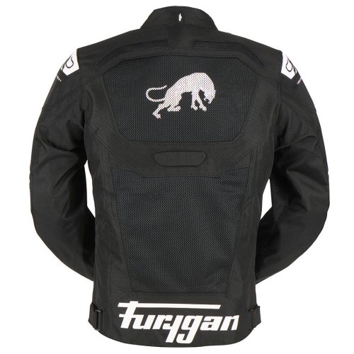 FURYGAN ATOM VENTED EVO Férfi motoros textil kabát | Black/White