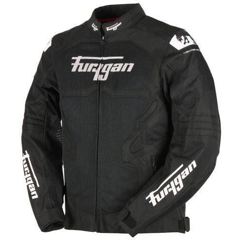 FURYGAN ATOM VENTED EVO Férfi motoros textil kabát | Black/White