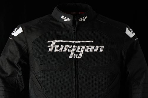 FURYGAN ATOM VENTED EVO Férfi motoros textil kabát | Black/White