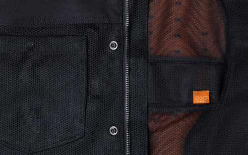 ICON Upstate Mesh CE motoros kabát | BLACK