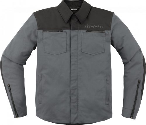 ICON Upstate Canvas CE motoros kabát | Gray