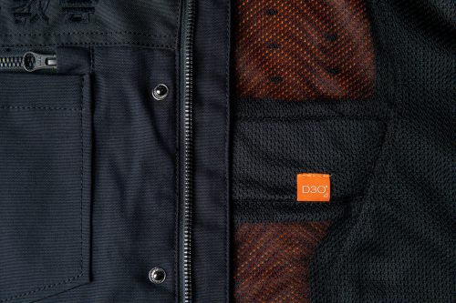 ICON Upstate Canvas National CE motoros kabát | Black