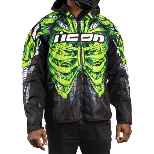 ICON Airform motoros kabát Manik'r | Green