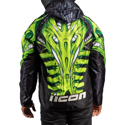 ICON Airform motoros kabát Manik'r | Green