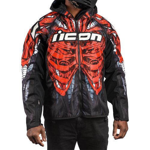 ICON Airform motoros kabát Manik'r | Red