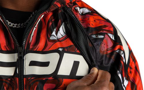 ICON Airform motoros kabát Manik'r | Red