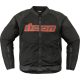 ICON Overlord3 Mesh motoros kabát | Black-red