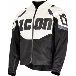 Icon Contra3™ férfi motoros kabát | Fekete-Fehér