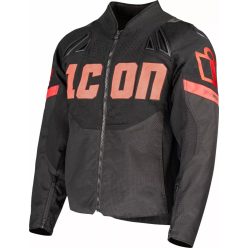 Icon Contra3™ Hero férfi motoros kabát | Fekete-Piros