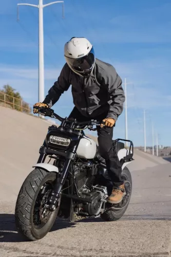 Icon Merc3 férfi motoros kabát | Grey