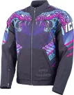 Icon Synthwave Merc3 Lazer Cobra™ férfi motoros kabát | Black