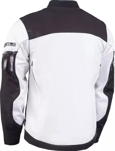 Icon Merc3 Anomaly™ férfi motoros kabát | White/Black