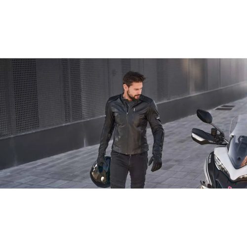 SHIMA HUNTER+ 2.0 Férfi motoros bőrkabát | Black