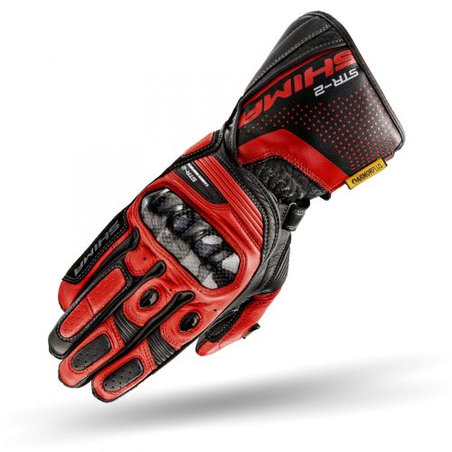SHIMA STR-2 Férfi motoros kesztyű | Black-Red