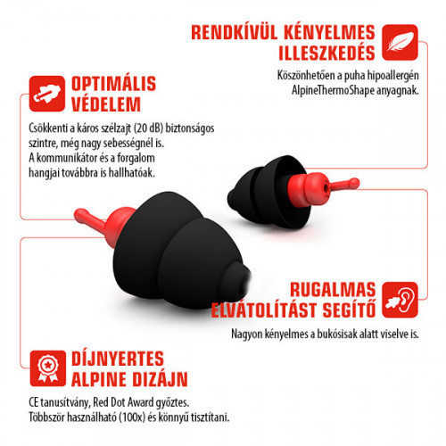 Alpine MotoSafe Race MotoGP - Szűrős füldugó motorosoknak