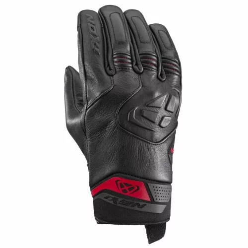 IXON MIG 2 LEATHER Férfi motoros kesztyű | BLACK/RED