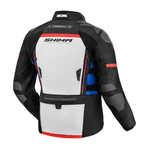 Shima DUNE Férfi textil kabát | Fekete/Kék/Piros