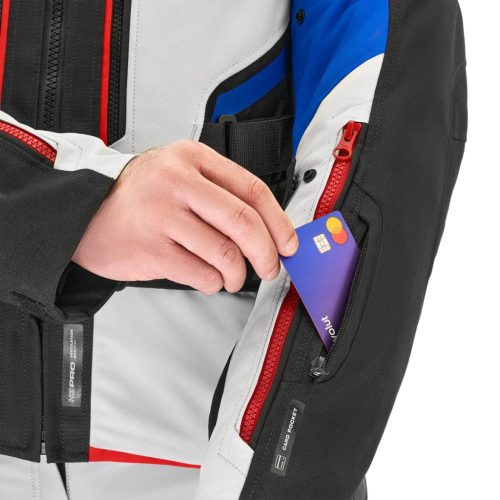 Shima DUNE Férfi textil kabát | Fekete/Kék/Piros