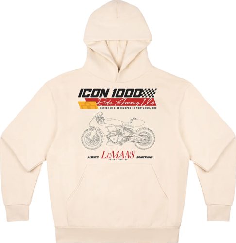 ICON HOODIE Always Something™ kapucnis pulóver | Törtfehér