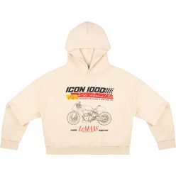   ICON HOODIE Always Something™ Női kapucnis pulóver | Törtfehér