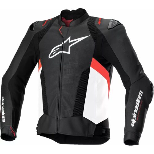 ALPINESTARS Missile v3 Airflow motoros bőrkabát | Black/white/red