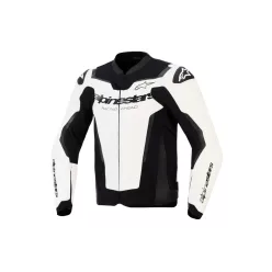   ALPINESTARS GP FORCE V2 Férfi motoros bőrkabát | White/Black