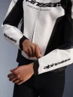 ALPINESTARS GP FORCE V2 Férfi motoros bőrkabát | White/Black