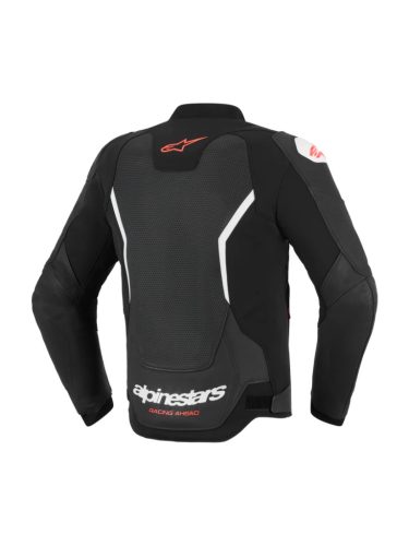 ALPINESTARS GP FORCE V2 AIRFLOW Férfi motoros bőrkabát | Fekete/fehér