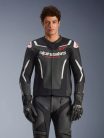 ALPINESTARS GP FORCE V2 AIRFLOW Férfi motoros bőrkabát | Fekete/fehér