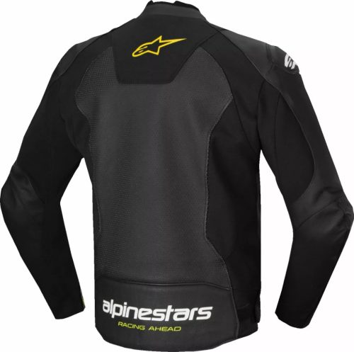 ALPINESTARS FASTER V3 Airflow motoros bőrkabát | Black/White/Yellow