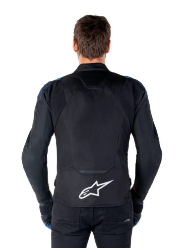 ALPINESTARS T-JAWS V4 WP vízálló Férfi motoros kabát | Black/Dark Blue/Blithe Blue