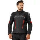 SHIMA SOLID 2.0 Férfi motoros textil kabát | Black/red