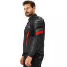 SHIMA SOLID 2.0 Férfi motoros textil kabát | Black/red