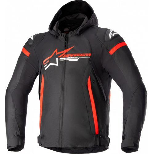 Alpinestars ZACA WP vízálló motoros kabát| Fekete/Piros/Fehér