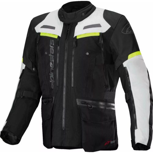 Alpinestars Bogota Pro Drystar® motoros textil kabát | Fekete/Szürke/Fluo